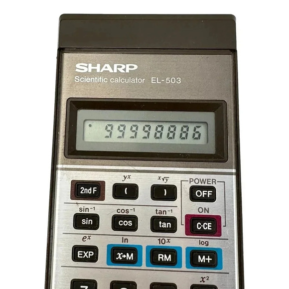 Sharp EL-5O3 Scientific Calculator Vintage circa 1979 Working Manual  with Box - Picture 8 of 12